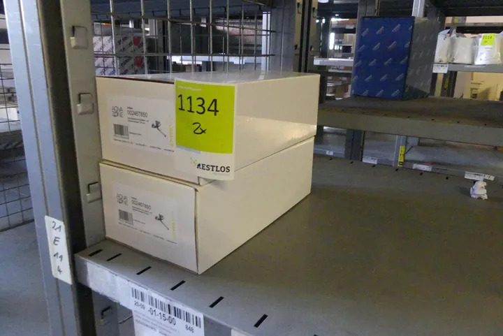 2x Karton AQVAZONE Wand-Spültisch-Einhebelmischer Aqva Basic II, 150mm Auslauf, chrom, schwenkbar